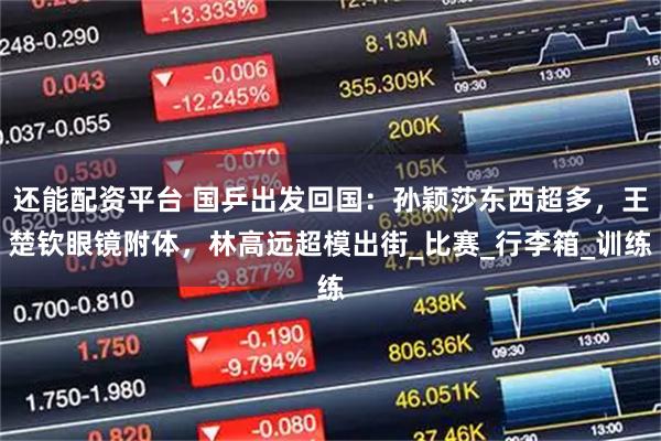 还能配资平台 国乒出发回国:孙颖莎东西超多,王楚钦眼镜附体,林高远超模出街_比赛_行李箱_训练